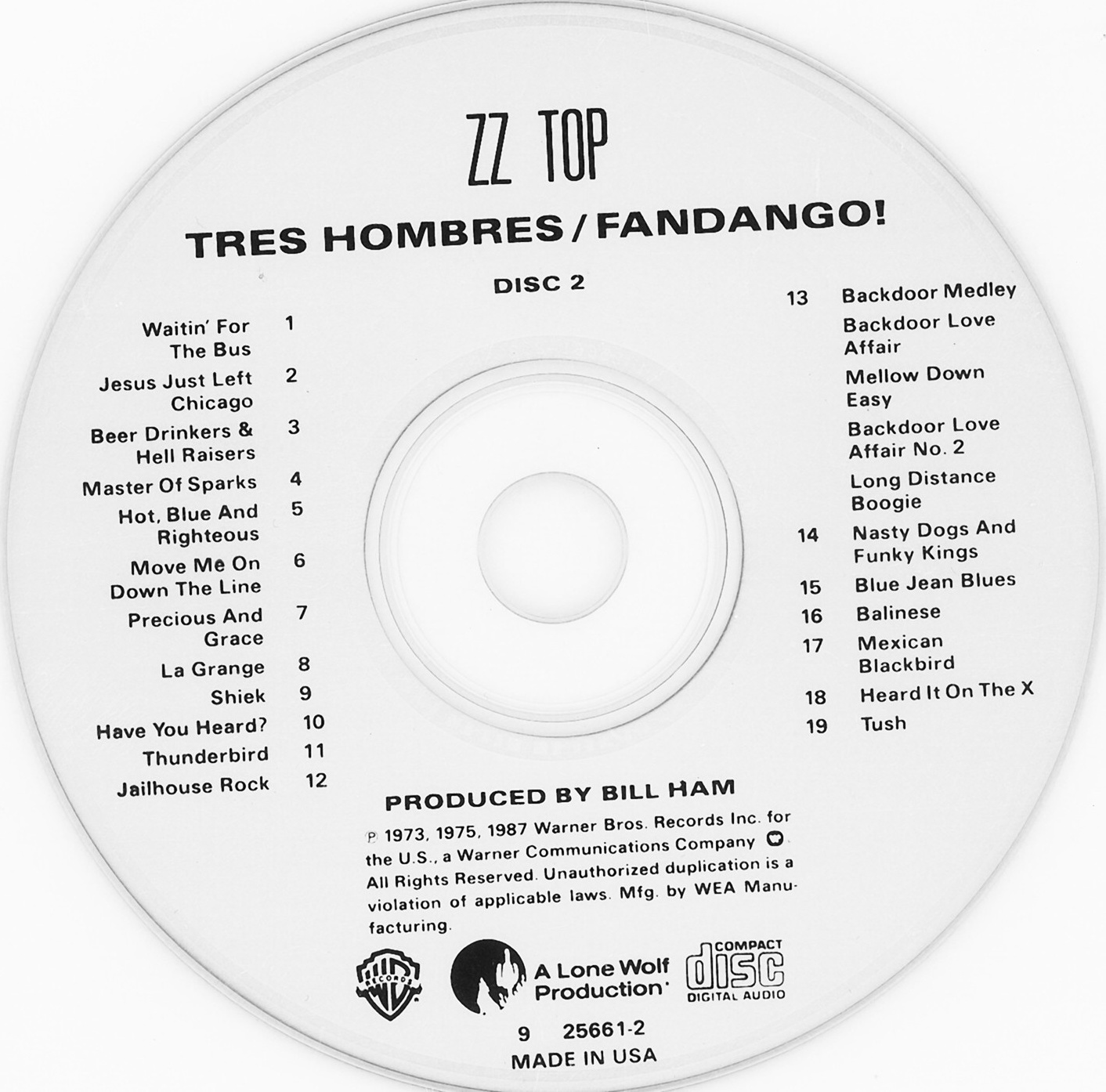 ZZ Top  The ZZ Top Sixpack : CD2